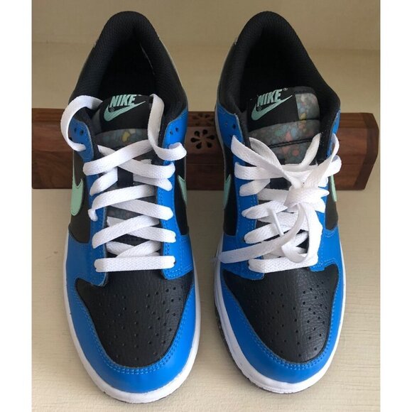 **SOLD**NIB NIKE Dunk Low SE GS E Black Mint Foam Blue Size 6Y (7.5/8 W) - Picture 2 of 14
